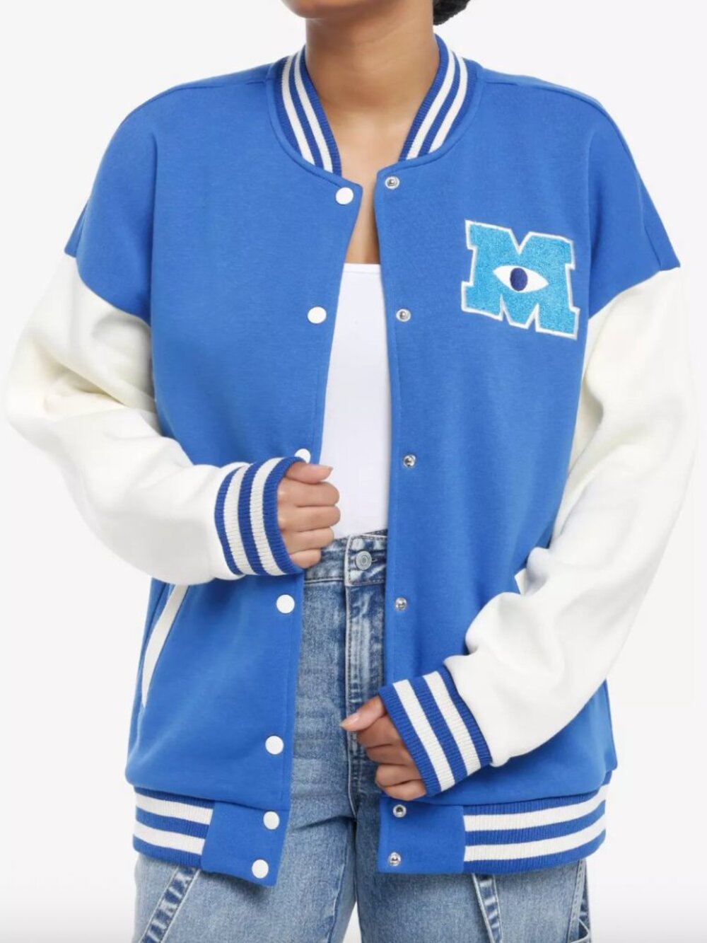 Disney Pixar Monsters University College Girls Varsity Jacket